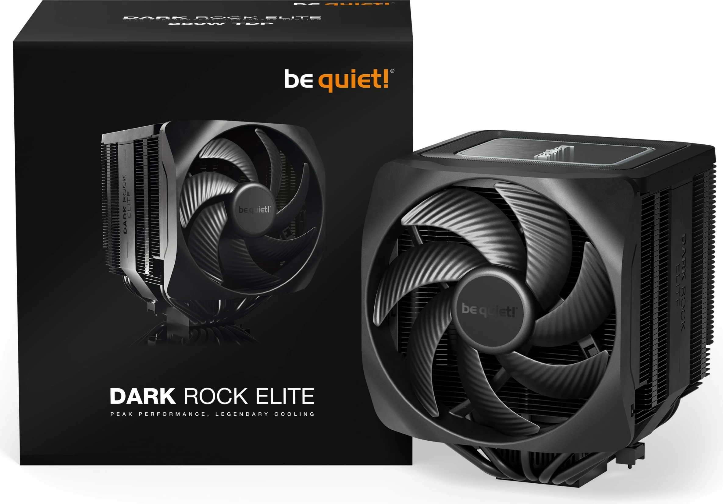Zračno hlajenje Dark Rock Elite Be Quiet!, 13,5 cm, 11 dB / 25,8 dB, črno