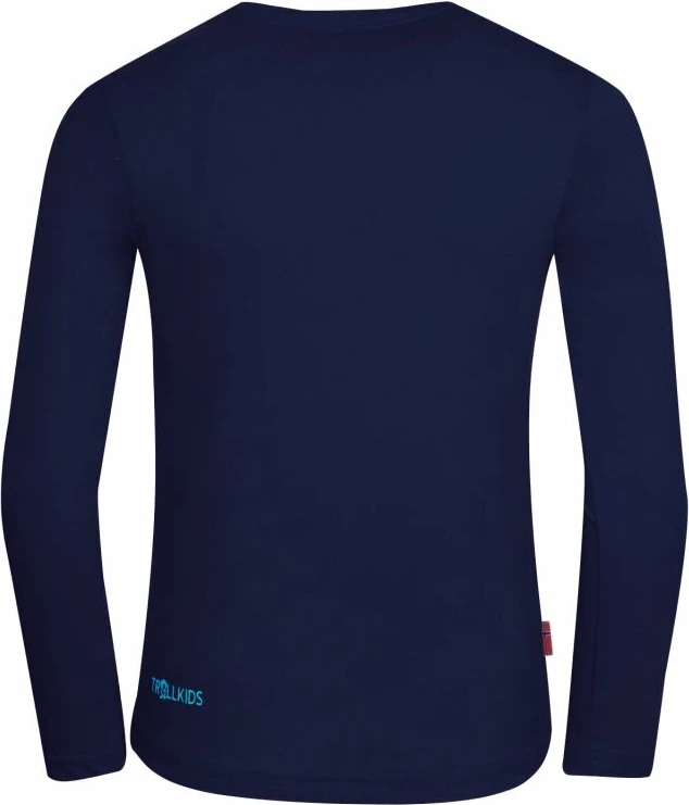 Majica za otroke, temno modra, Trollkids Troll Longsleeve Jr 343-117