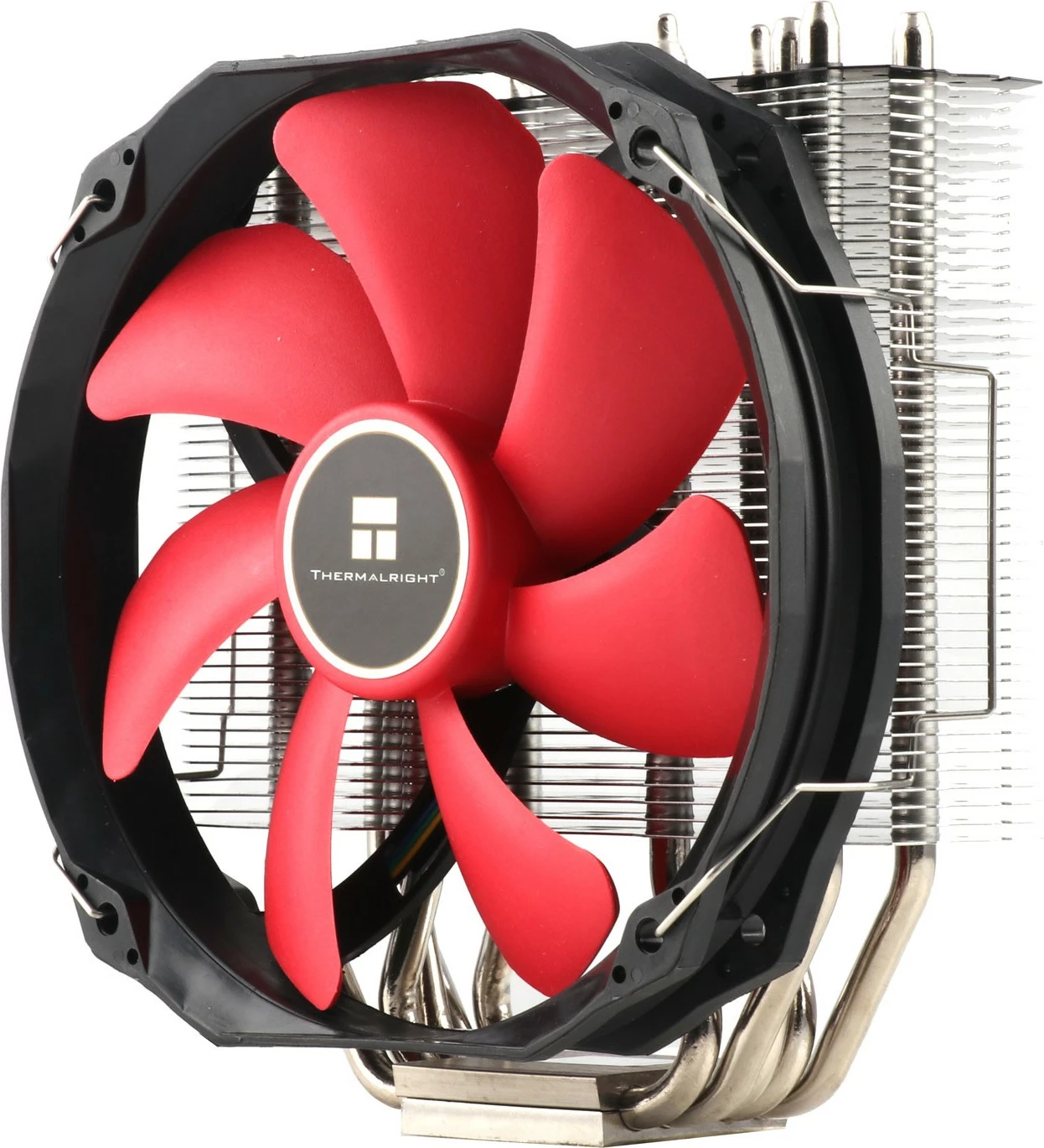 Zračno hlajenje 14 cm Thermalright TA140, 5 toplotnih cevi, 45 aluminijastih rebri, črno/rdeče/sivo