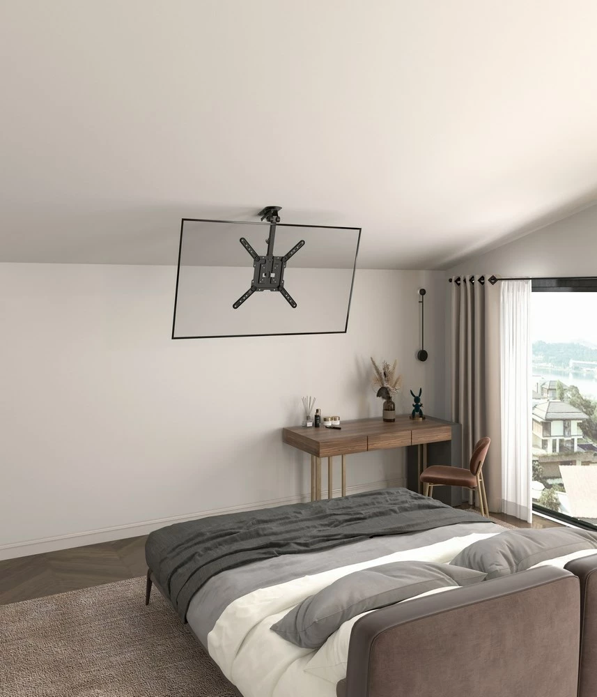 Stropni nosilec za TV/monitor Gembird CM-55ST-01, 23-55", črn