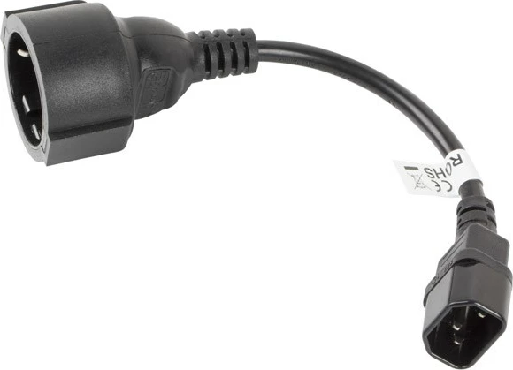 Tanek LAN kabel Lanberg CA-C14E-10CC-0018-BK, črn