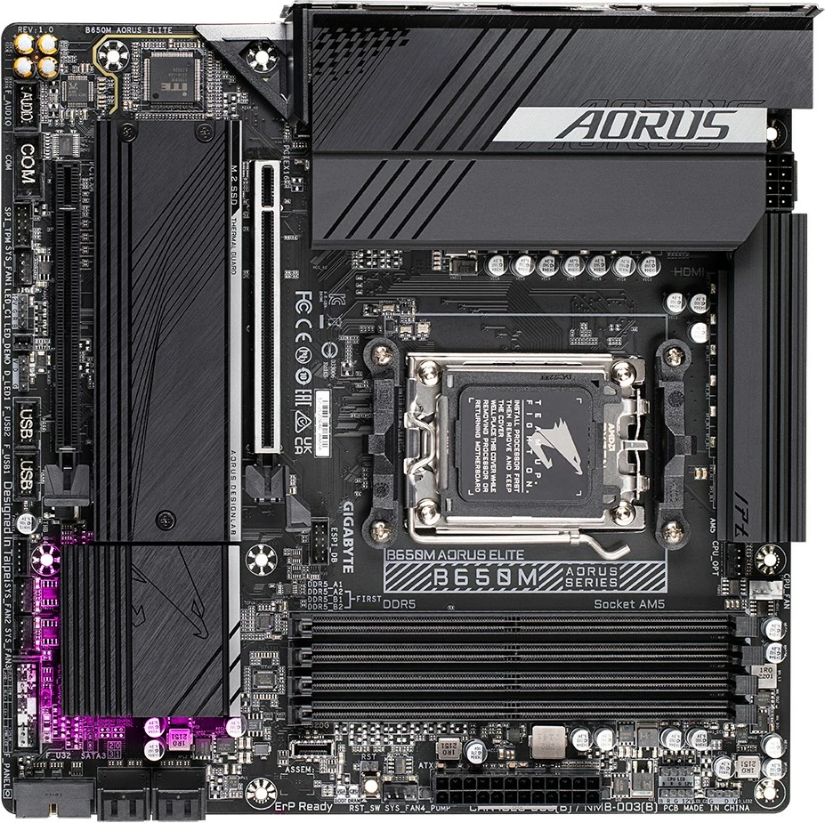 Matična plošča Gigabyte GA-B650M-AORUS Elite, Socket AM5, micro ATX