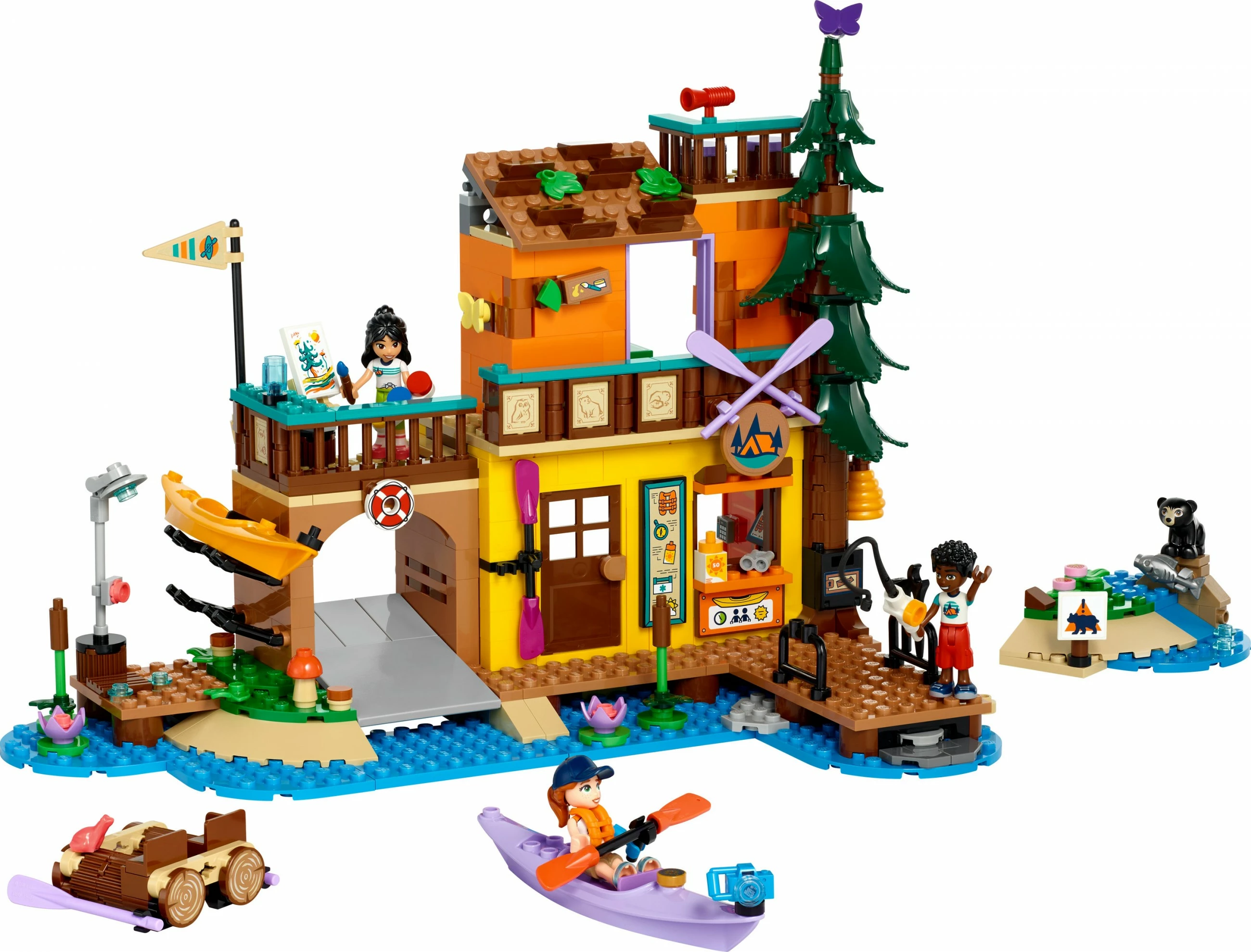 Kamp avantur z kajakom, LEGO Friends 42626, večbarven
