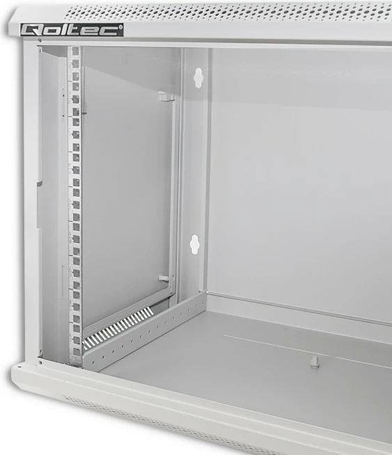 Računalniško ohišje RACK 9U, 600 x 600 x 500 mm, za na steno, sivo, Qoltec