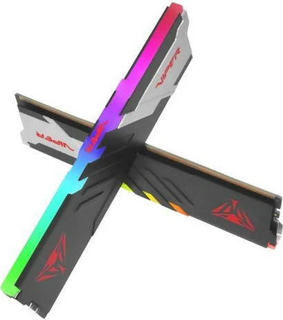 Pomnilnik DDR5 64GB (2x32GB) 5200 MHz, RGB, črn — Patriot Viper Venom