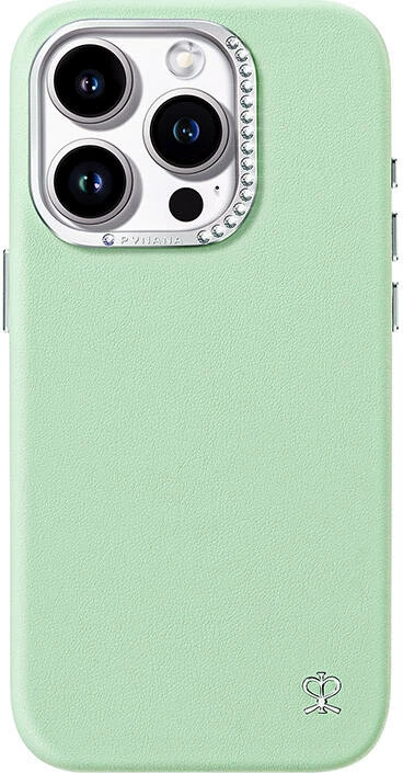Ovitek z dekorativnimi kristali Joyroom PN-15F2 za iPhone 15 Pro, zelen