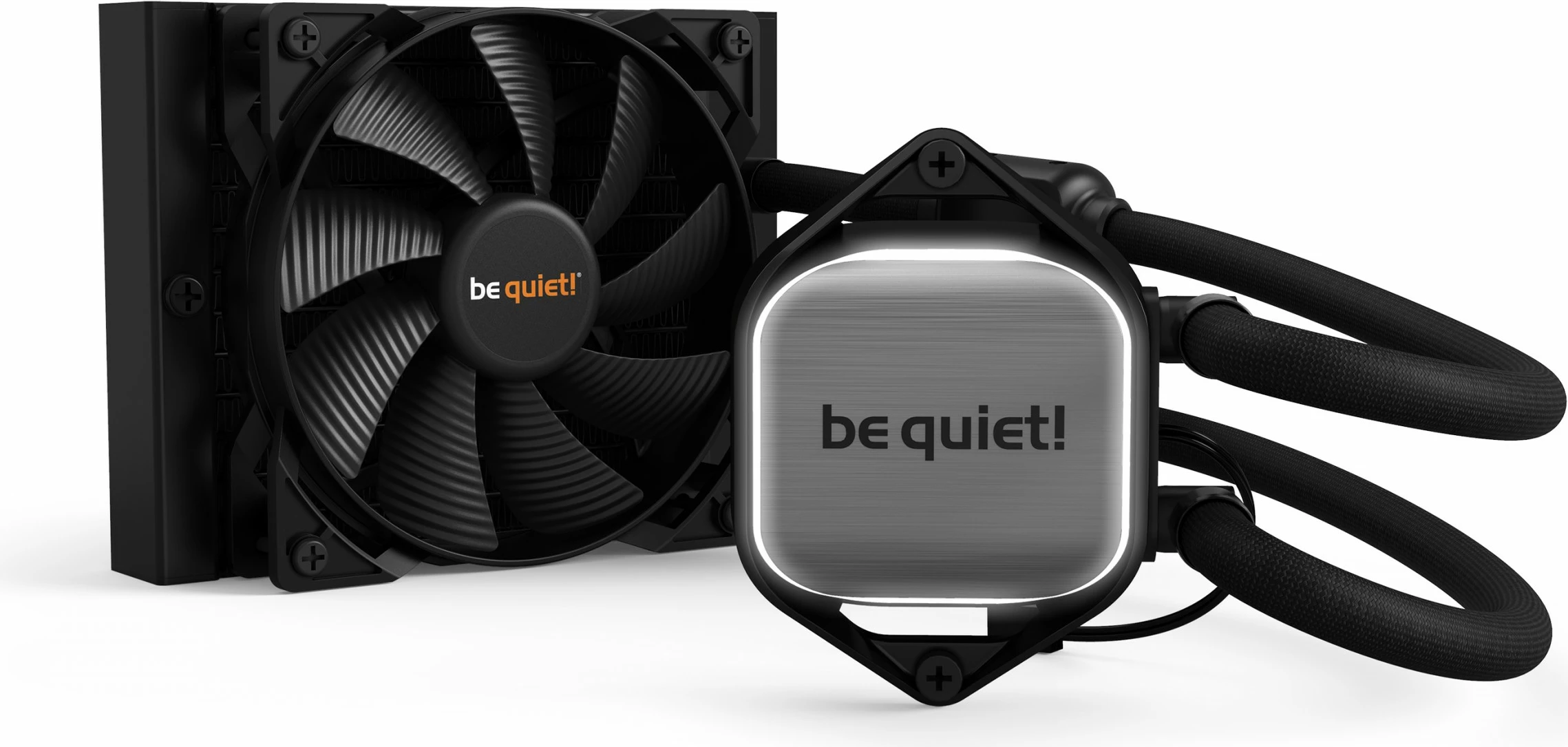 Vodeno hlajenje 120 mm, be quiet! PURE LOOP, IC Intracom, LED bele, črno