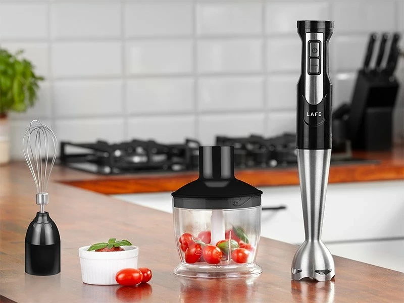 Blender, 800 W, plastična vrč, inox rezila, črno-srebrn Lafe BlendMix