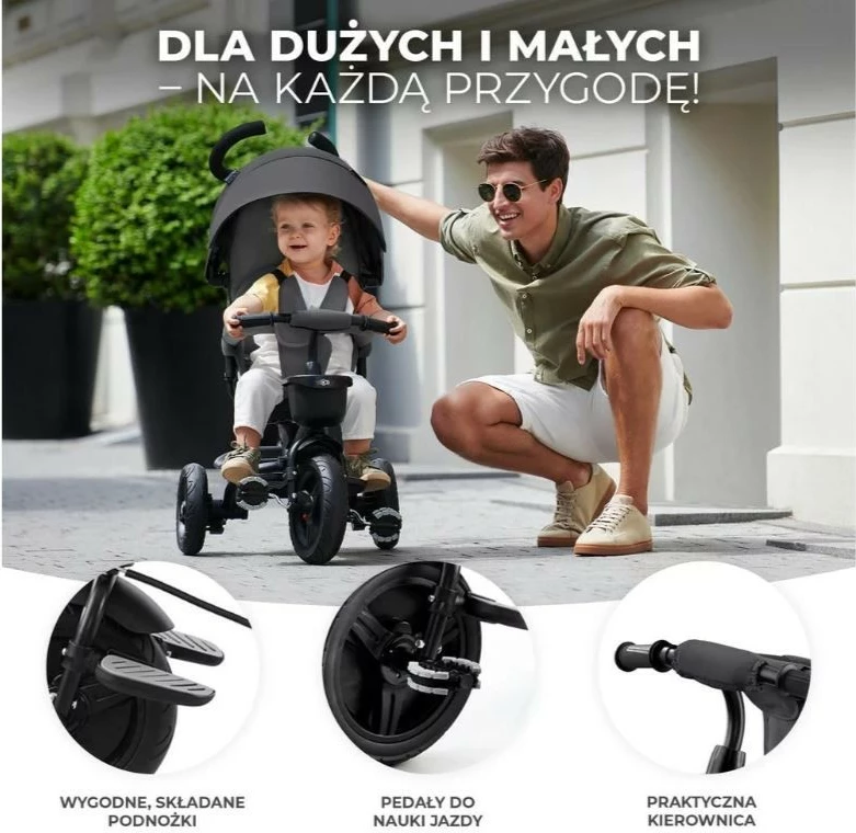 Trojno kolo za deklice Kinderkraft AVEO KRAVEO00PNK0000, roza