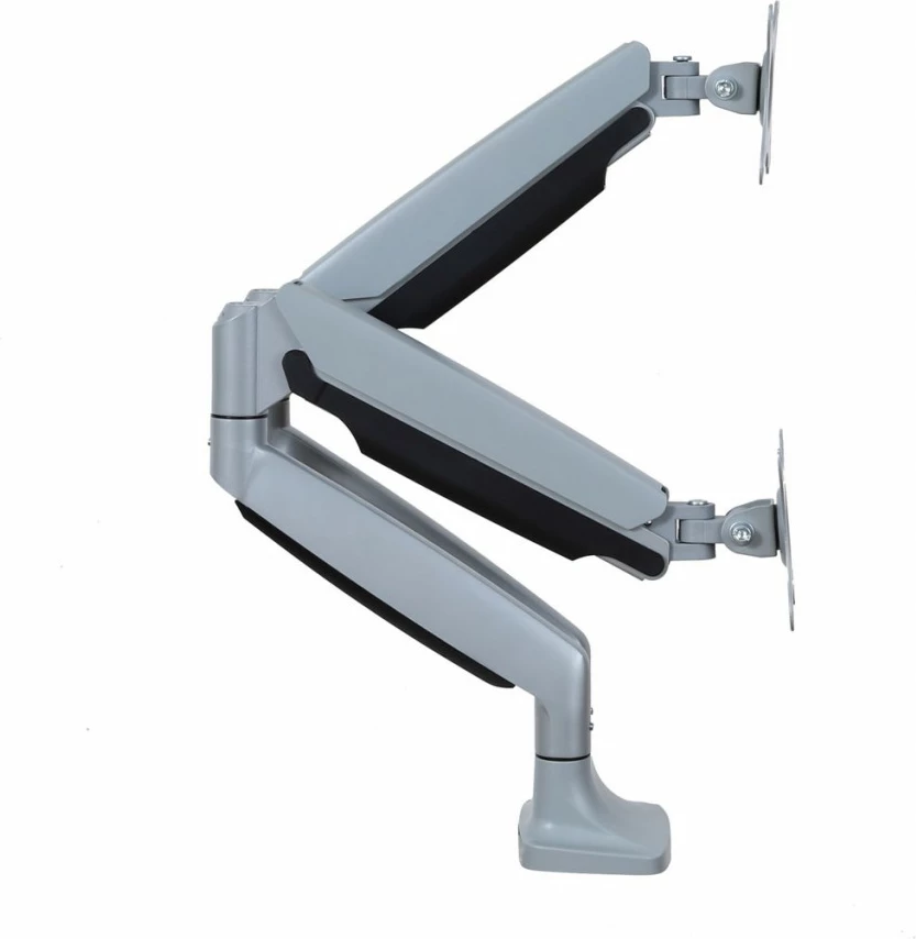 Namizni nosilec z plinskim vzmetenjem za 2 monitorja ART RAMM L-36HD, 17–35", kovina, črn