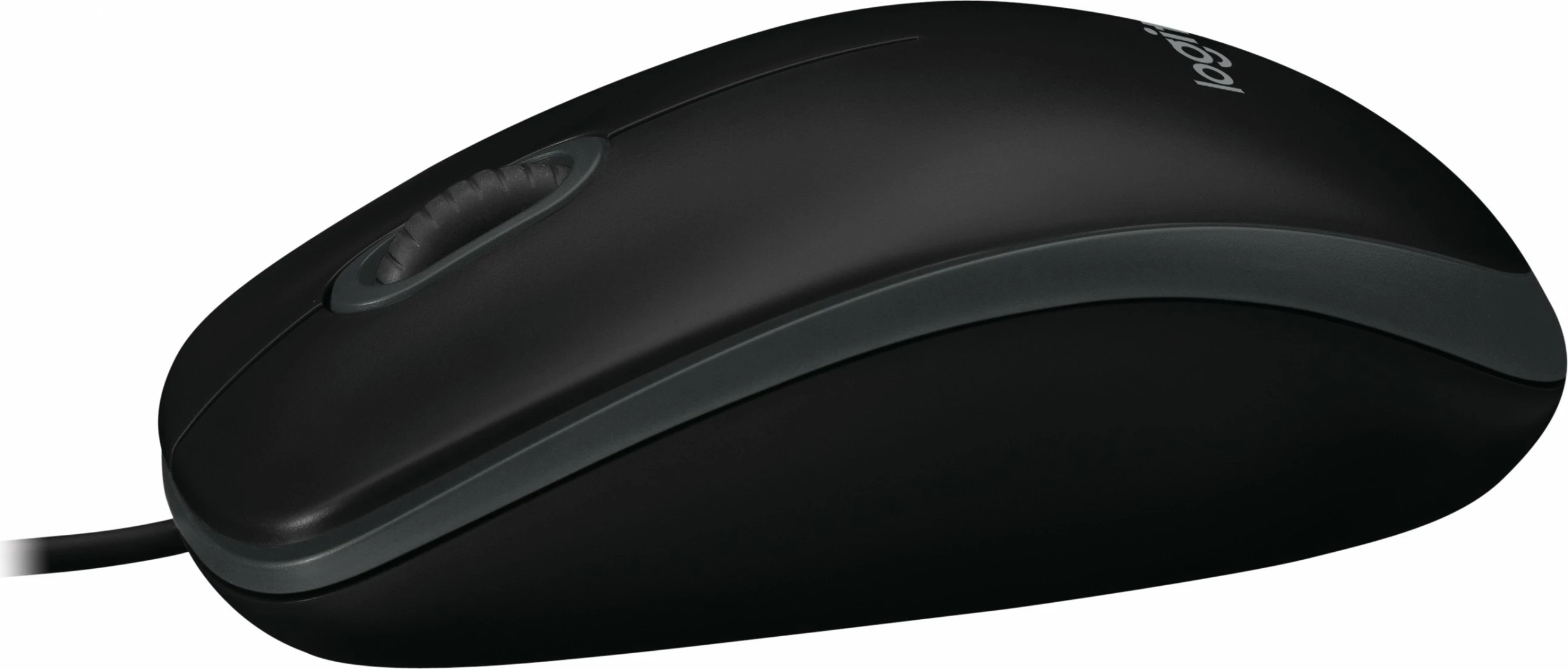 Optični miš Logitech B100, USB Type-A, 800 DPI, črn