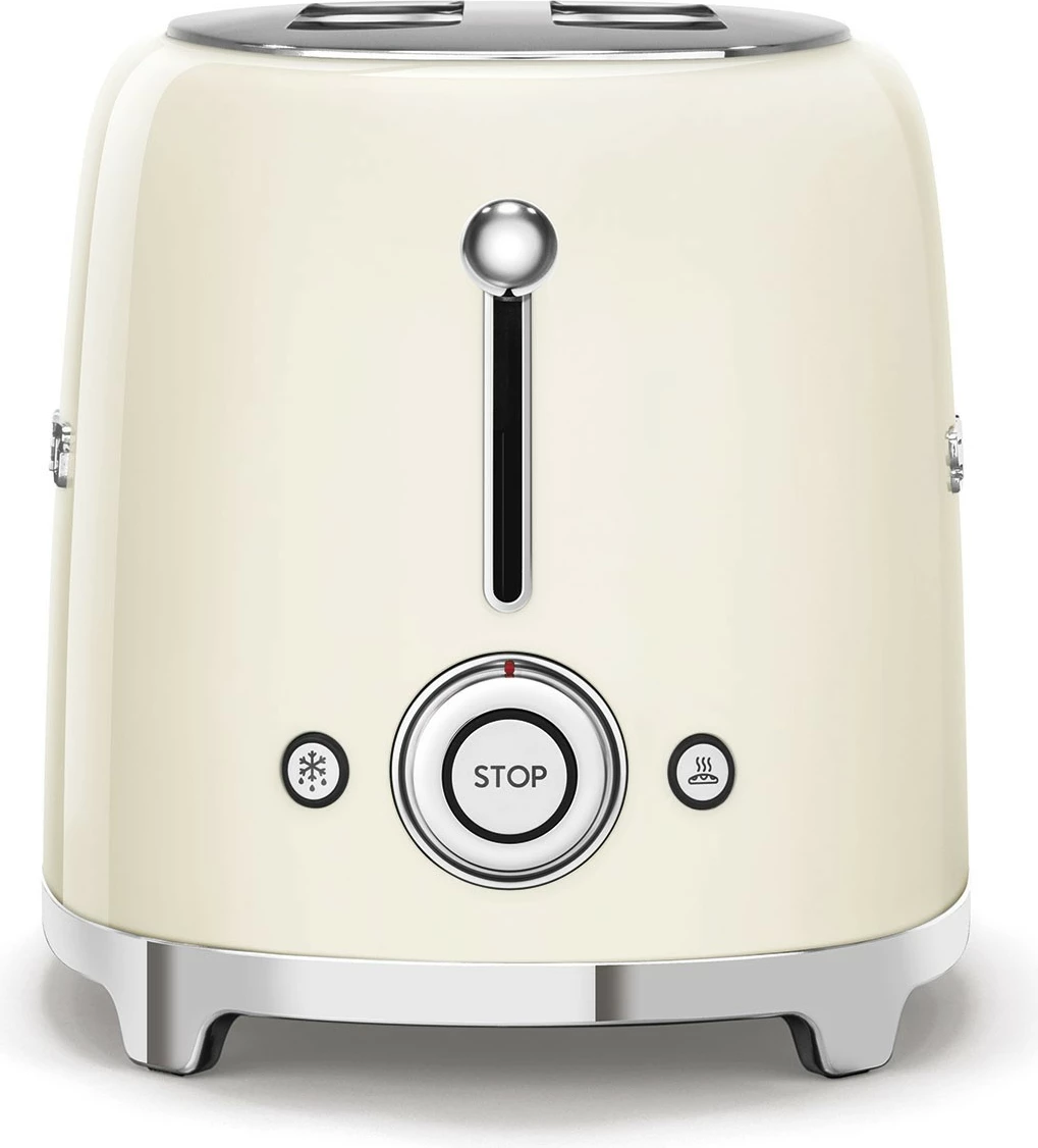 Toster Smeg TSF02CREU, 4 rezine, 1500 W, krem