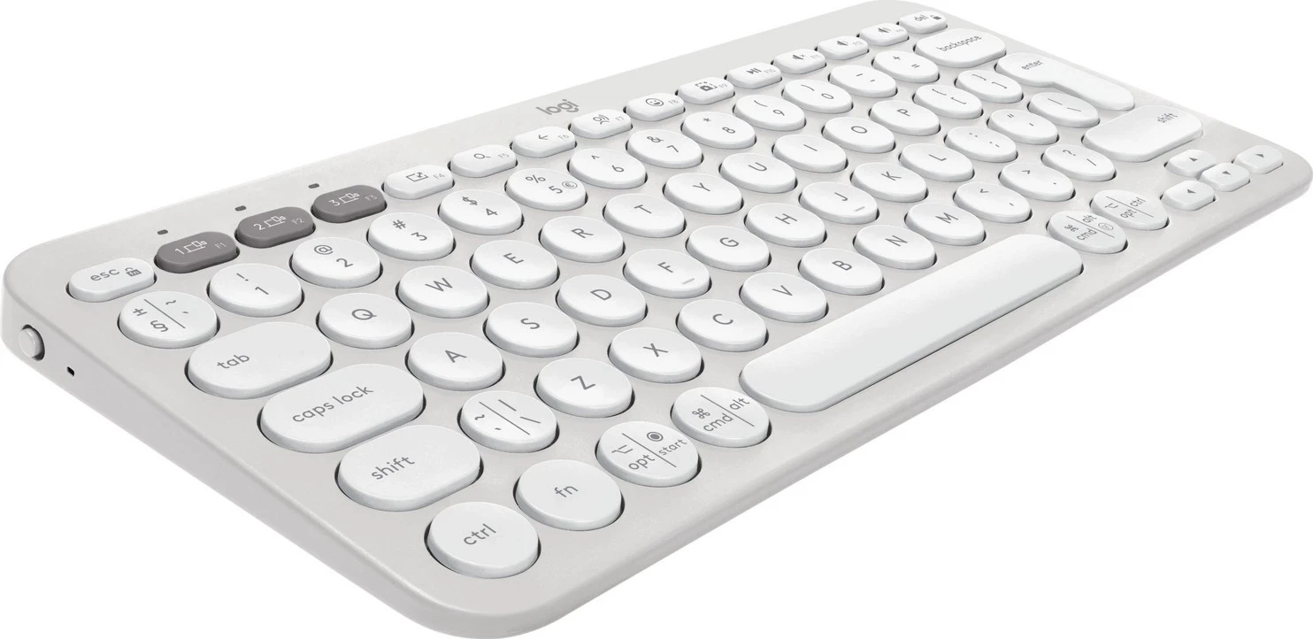 Brezžična tipkovnica Logitech K380s, bela