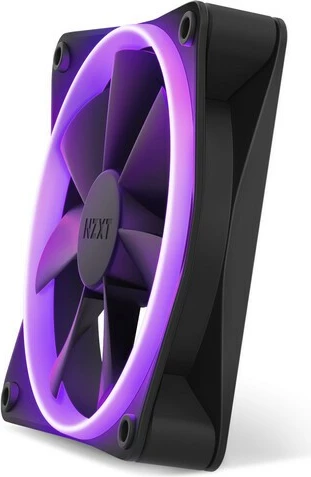 Ventilator za računalniško ohišje NZXT F120 RGB, 120 mm, črn
