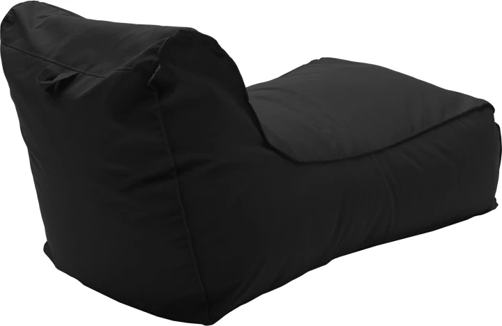 Lounge sedežna vreča, vodoodporen material, črna, 60x150x40 cm, Lara