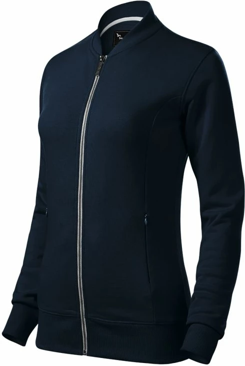 Bomber dukserica za ženske Malfini, temno modra