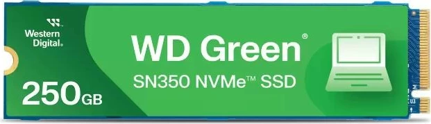 SSD Western Digital WD Green SN350, 250 GB, M.2 2280, NVMe, zelen