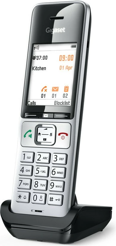 Analogni/DECT telefon Gigaset COMFORT 500HX, črn/srebrn