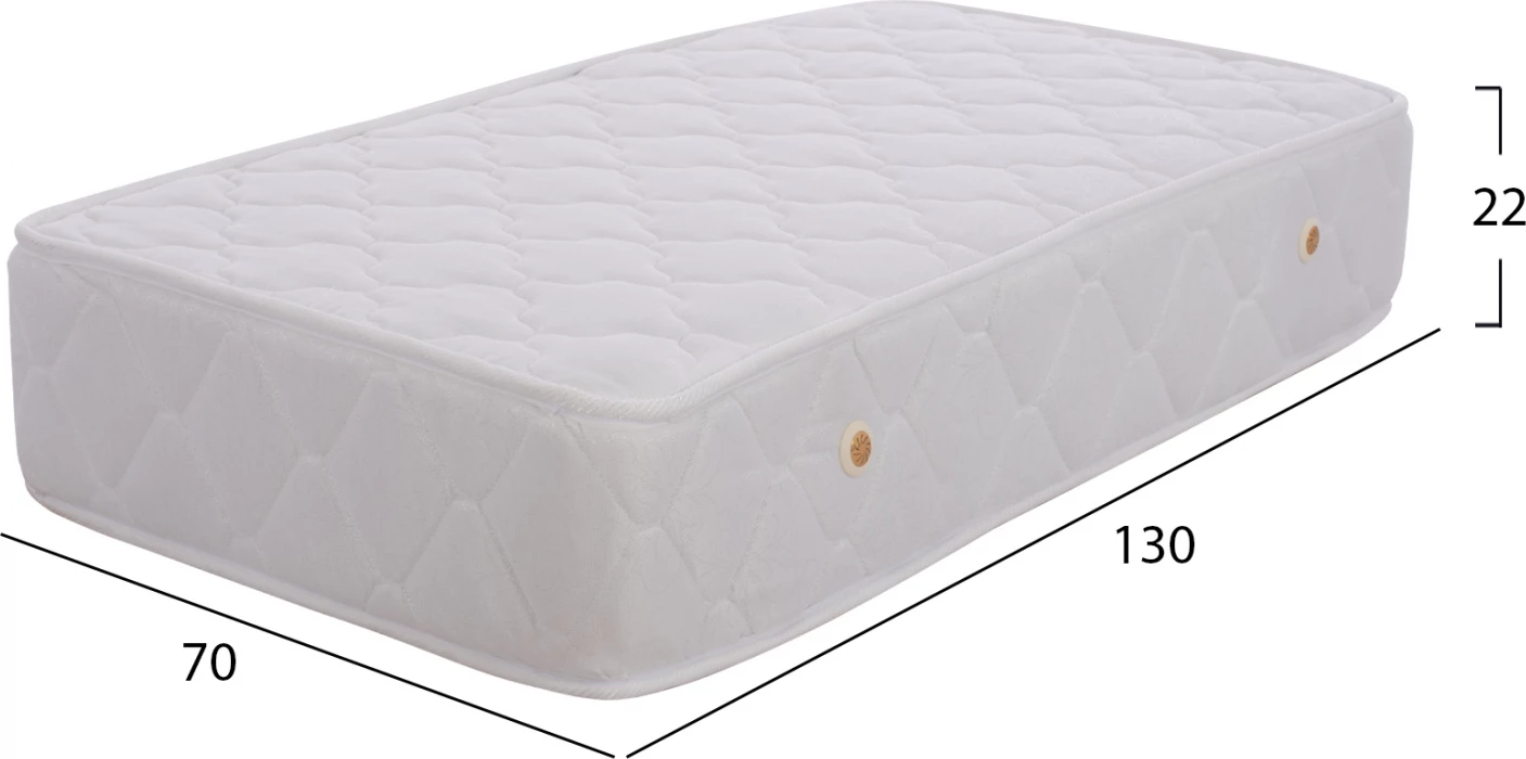 Vzmetnica za otroke 'BABYCLOUD', Bonnell vzmeti, obojestranska, 70x130 cm