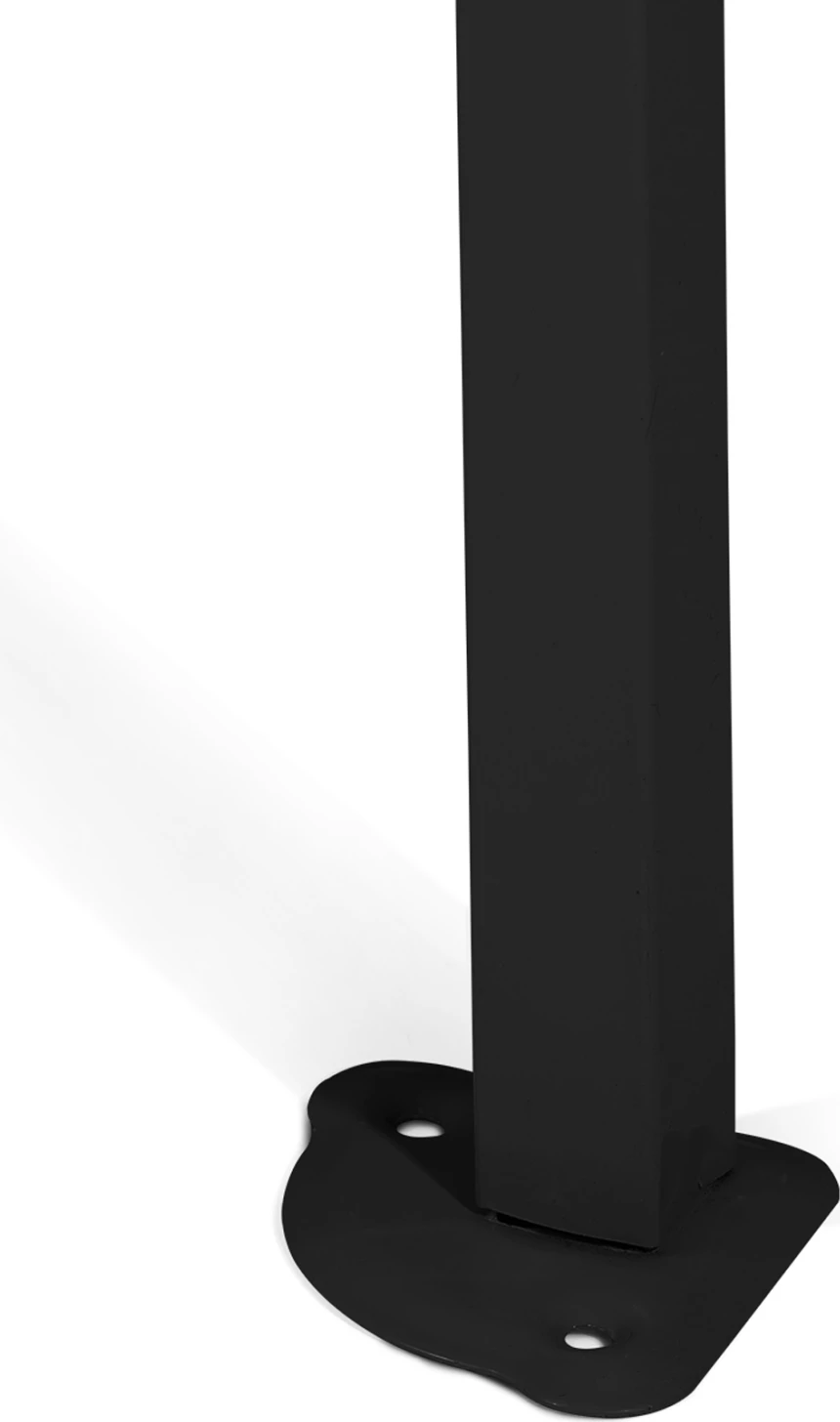 Zložljiv kovinski paviljon MATTHEW FH6310 s črnim okvirjem in belo senco 3x3x3.10Hm