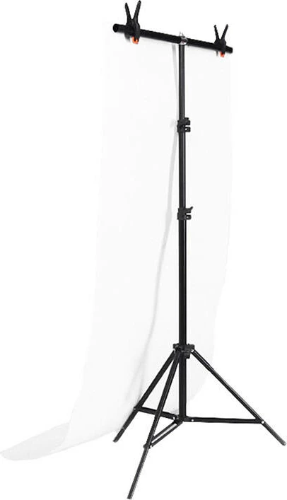 Stojalo za ozadje za fotografski studio Puluz DCA0976 z 2 ozadji, 70x200 cm, bel in črn