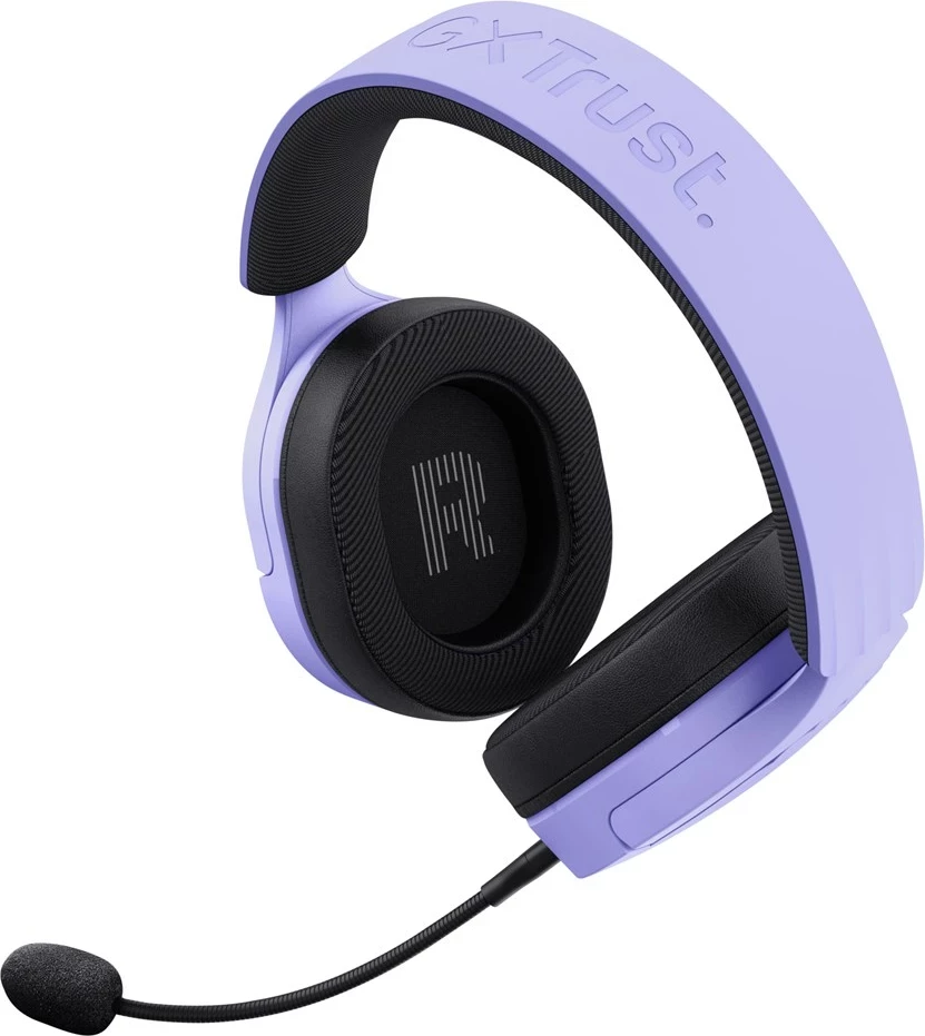 Slušalke za igre, žične in brezžične, USB Type-A, Bluetooth, Trust GXT 491P FAYZO, črne, vijolične