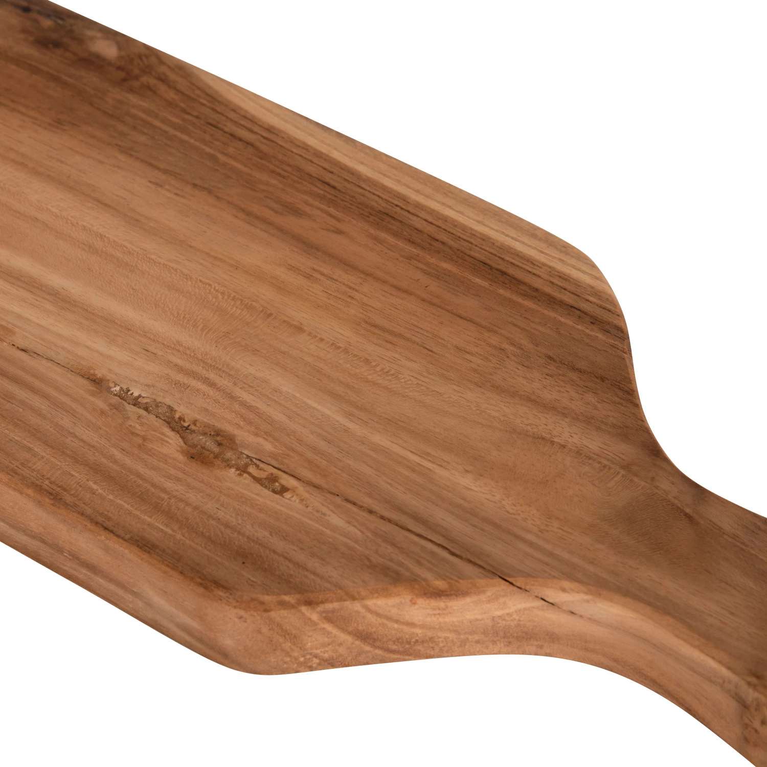 Deska za rezanje za kuhinjo FH4285 iz tikovine v naravni barvi z ročajem in luknjo za obešanje 15x58x2H cm