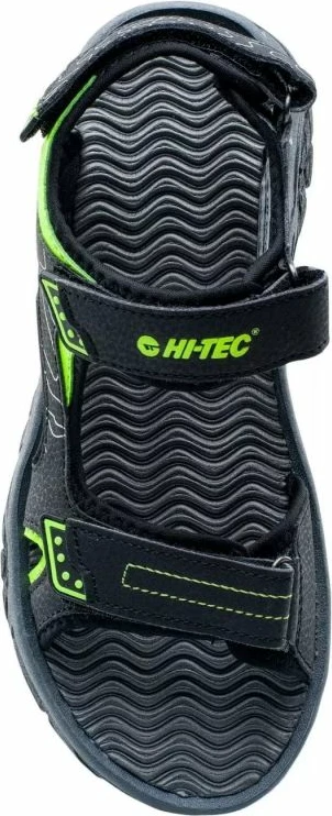 Sandali za fante Hi-Tec, črni in zeleni