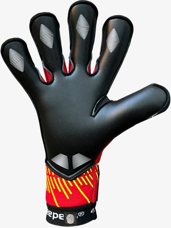 Rokavice za vratarje za otroke 4keepers, rdeče-rumene