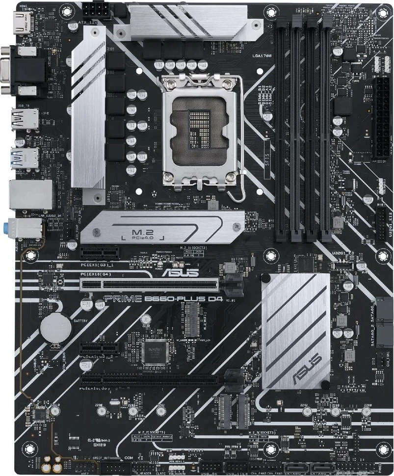 Plošča za matično ploščo ASUS PRIME B660-PLUS D4, Intel B660