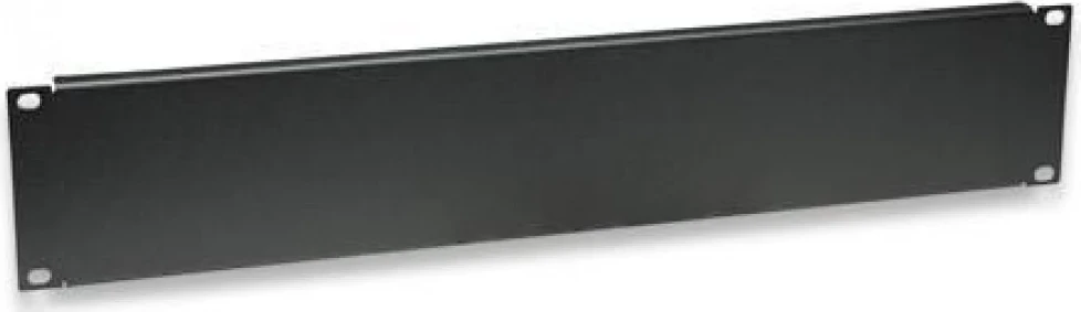 Pokrovni panel 2U za omaro, 19-palčni, kovinski, črn — Techly 302013