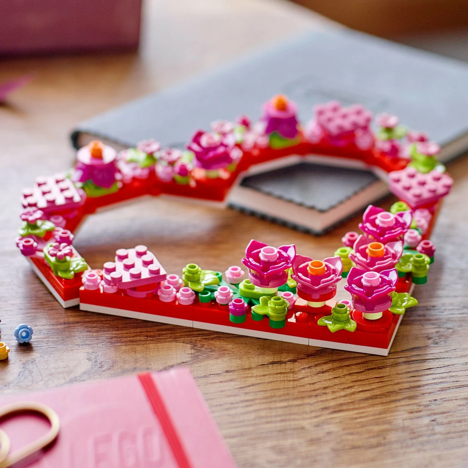 Ornament v obliki srca, set za sestavljanje LEGO, 254 kosov, večbarven