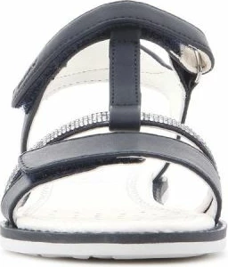 Sandali dihanja z okrasitvijo iz kristalov Geox, modri