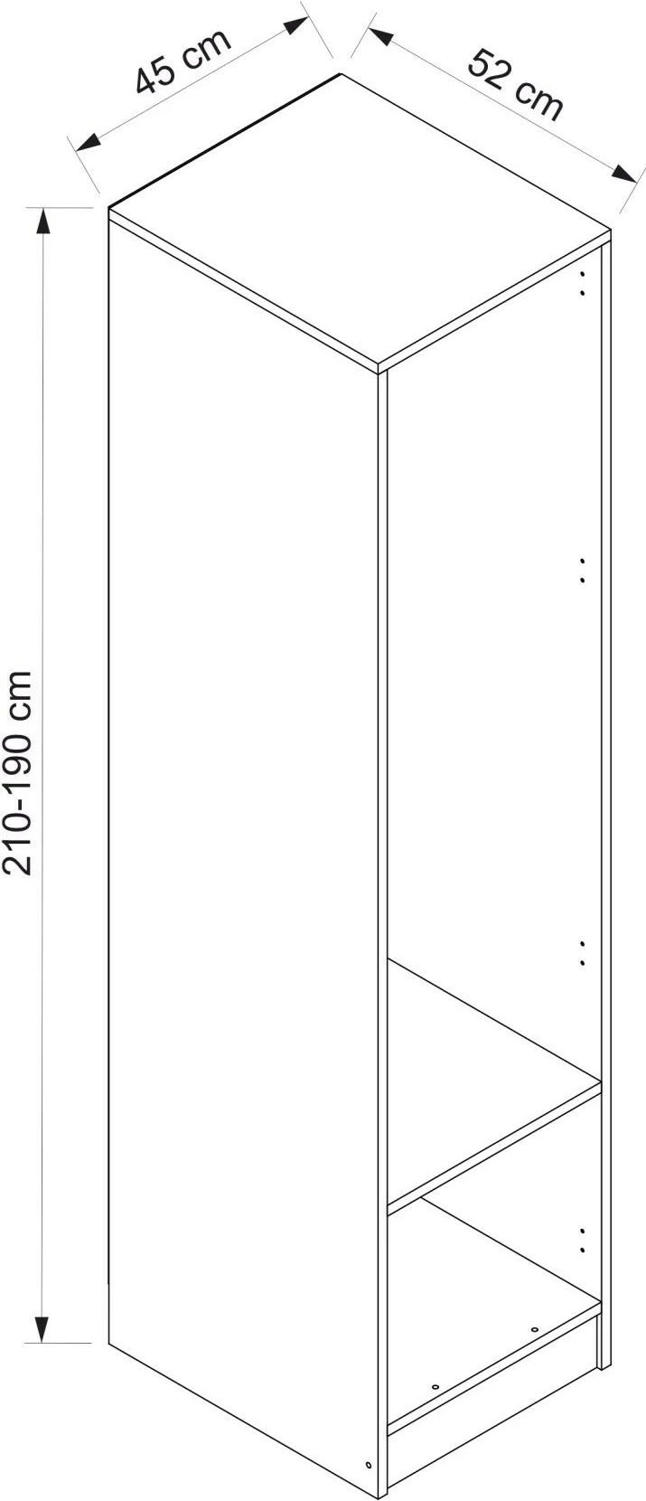 Omarica Skye Decor, barva oreh, M3001 - 3761