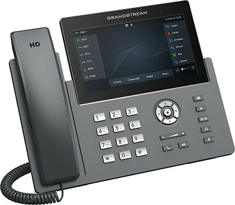IP telefon Grandstream GRP2670, 12 linij, zaslon 7", črn