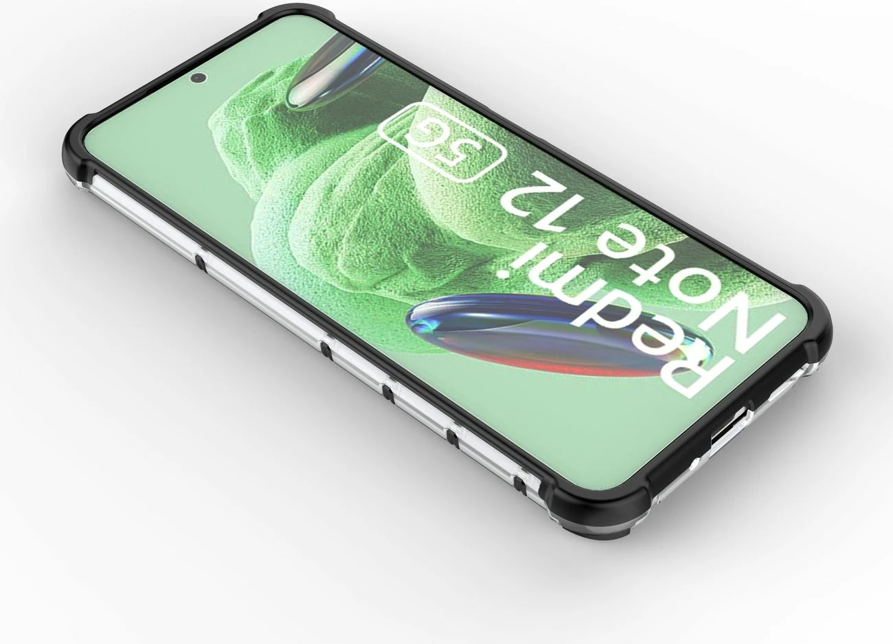 Ovitek za telefon Honeycomb Hurtel za Xiaomi Redmi Note 12 5G / Poco X5 5G, črn