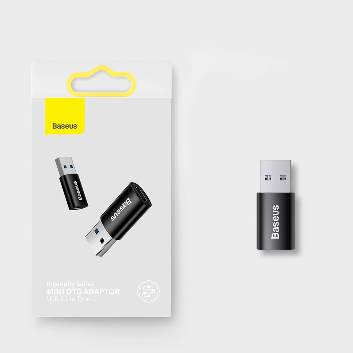 Adapter USB 3.1 OTG, USB-A na USB Type-C, Baseus Ingenuity Series, moder