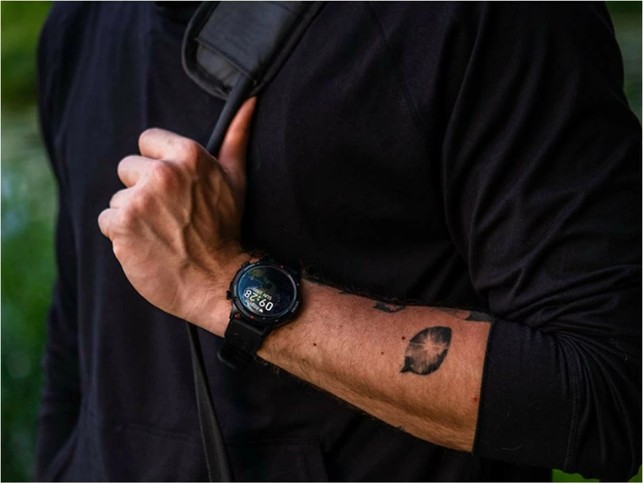 Pametna ura 1.39" Tracer SMR11 HERO, 300 mAh, IP67, 3 zamenljivi paščki, črna