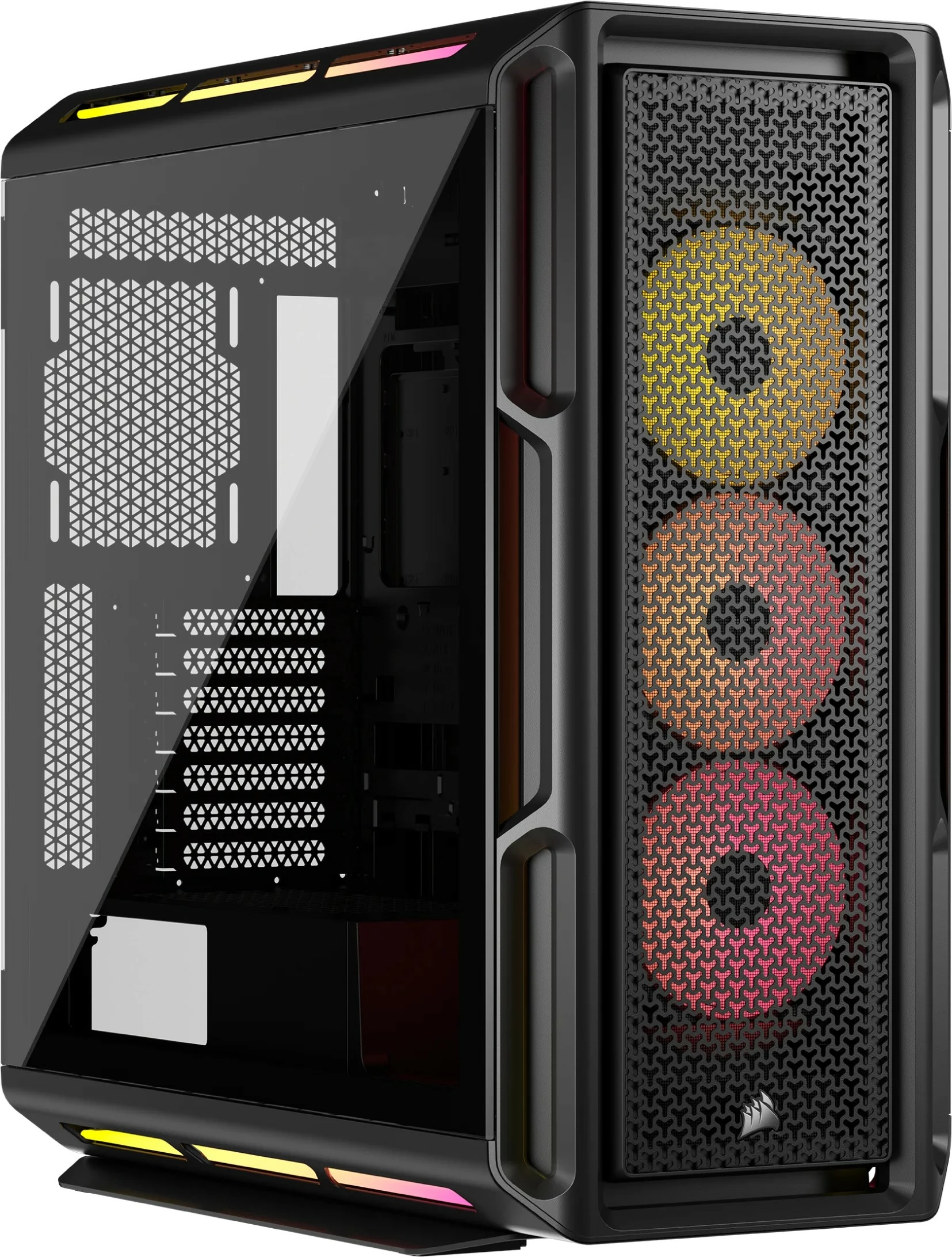 Računalniško ohišje Corsair 5000T LX RGB, midi tower, kaljeno steklo, črno