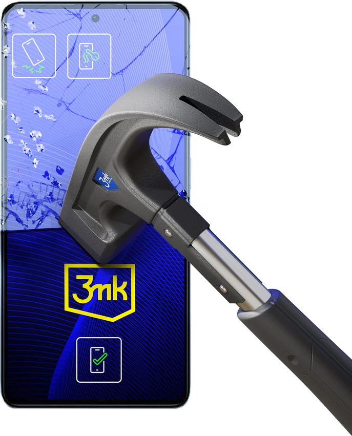 Zaščitno steklo 3mk FlexibleGlass za Xiaomi Redmi Note 12 5G / Poco X5 5G, prozorno