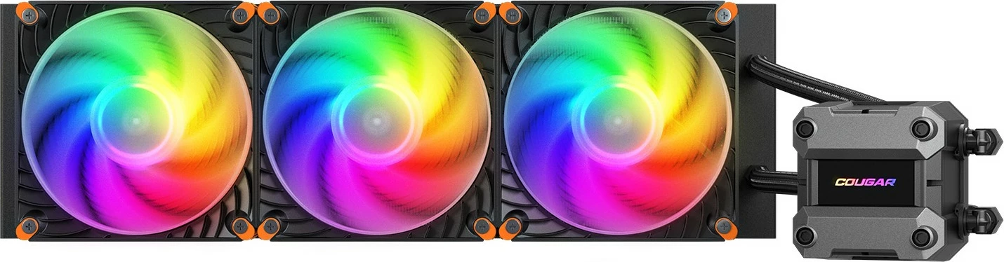 Vodeno hlajenje za CPU Cougar Poseidon Ultra 360, ARGB, črn