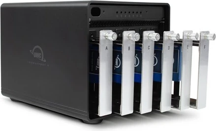 RAID ohišje ThunderBay 8 z 8xSSD/HDD in 2xThunderbolt 3, OWC, črno