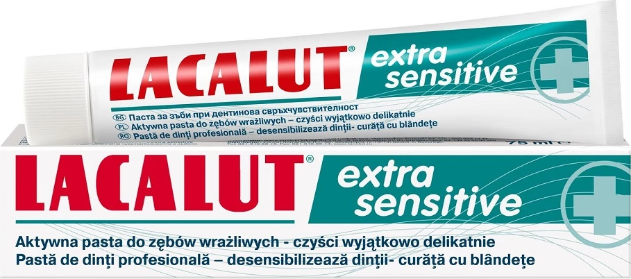 Zobna pasta za občutljive zobe Lacalut Extra Sensitive, 75 ml
