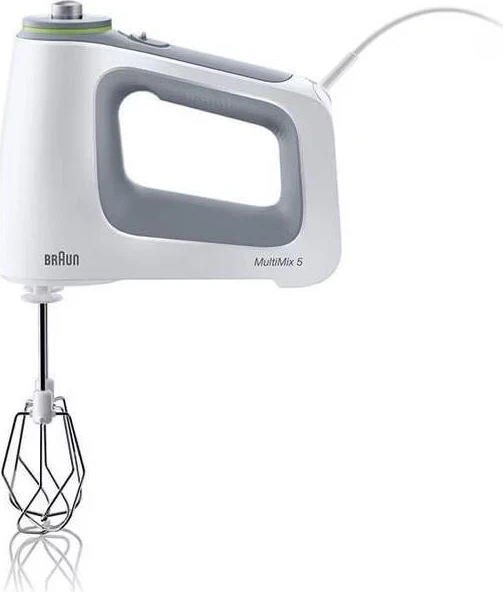 Mikser za ročno mešanje MultiMix 5 Braun HM5137WH, 750 W, 9 hitrosti, bela-siva