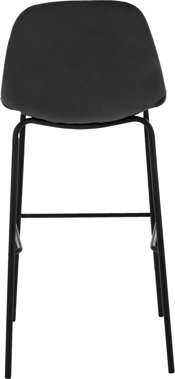 Stol Vincent FH8579.14, žamet črna, kovinski okvir 56,5x47x106 cm, set 4 kosov