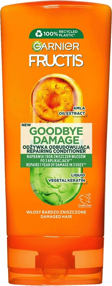 Balzam za močno poškodovane lase Garnier Fructis Goodbye Damage Repair, za ženske, 200 ml