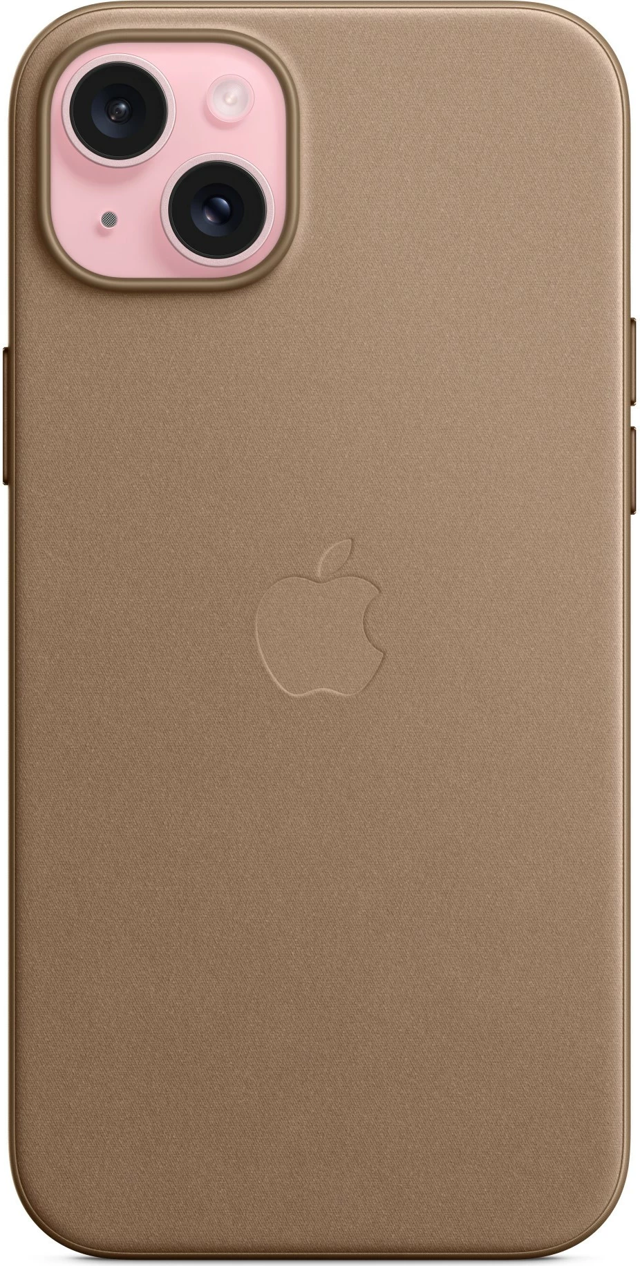 Zaščitni ovitek FineWoven za iPhone 15 Plus, Apple, taupe