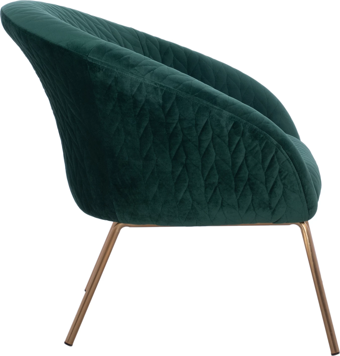 FH8549.03 naslanjač JOYCE, cipresno zelen žamet, kovinske noge