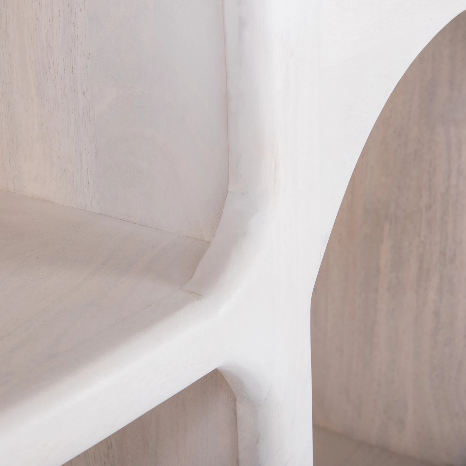 Buffet HANDYR FH9705 iz masivnega lesa manga v beli barvi 165x35x75H cm