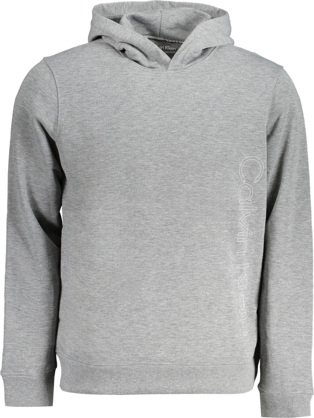 Pulover s kapuco za moške Calvin Klein, siv
